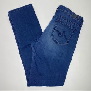 AG The EDIE mid-rise skinny straight jeggings